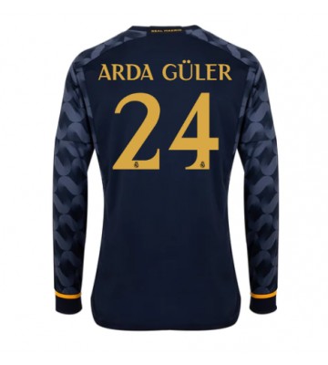 Maillot de foot Real Madrid Arda Guler #24 Extérieur 2023-24 Manche Longue